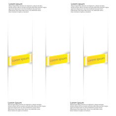 Modern origami style options banner