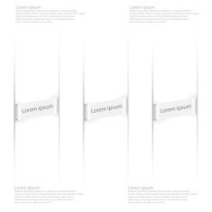 Modern origami style options banner N4