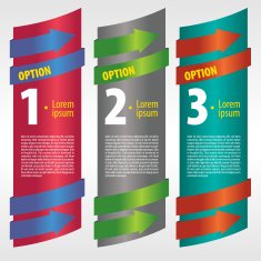 Vertical banner vector with number N2