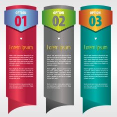 Vertical banner vector with number N3