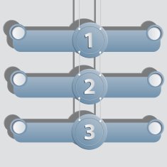 Hanging banners for business concepts N2