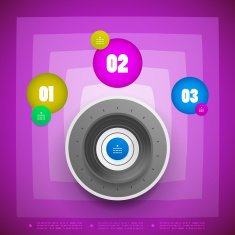 Abstract technology infographic background
