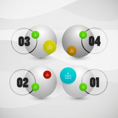 Abstract geometric infographic design N2