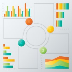 Colorful Steps Infographics Elements N8