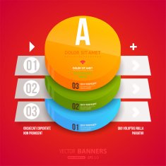 Abstract infografics design N41