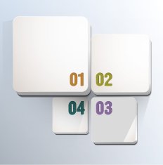 Square blocks with numbers