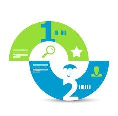 Vector minimalistic infographic background