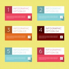 Infographics options banner set