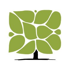 Art tree with frames infographic concept N6