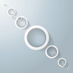 Infographic White Rings Line