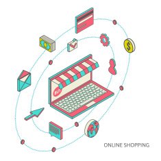Icons for mobile marketing and online shopping N6