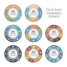 Circle Parts Infographic Element
