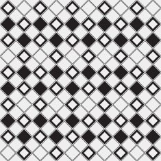 Abstract minimalistic black and white pattern rhombus N3