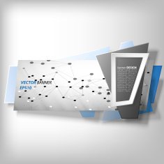 Infographic banner origami styled vector N24