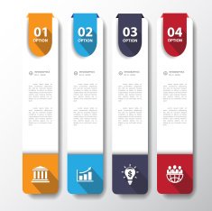 Design flat shadow arrow banners graphic or website Vector illu N4
