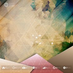 Abstract wooden background Triangle design vector illustration