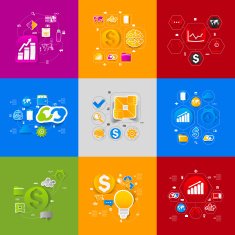 business sticker infographic N90