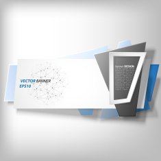 Infographic banner origami styled vector N26