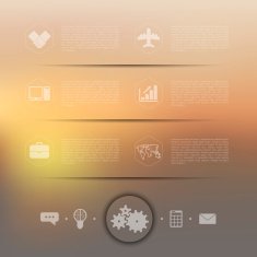 business infographic with unfocused background N189