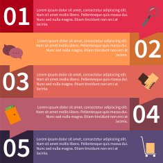 Infographics icons search and purchase goods