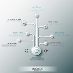 Modern infographic option banner N77