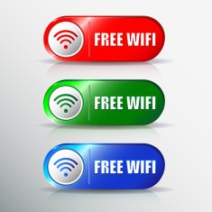 Set of different wifi icons for design