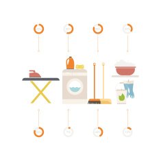 House cleaning infographic N4