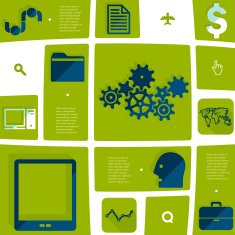business flat infographic N125
