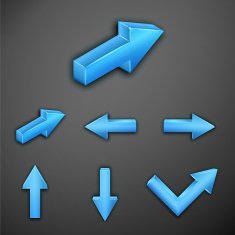 Metallic arrows