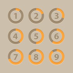 Countdown section icons template