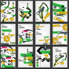 Set of Flyers Brochure Design Templates N3