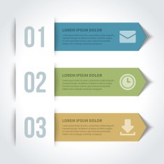 Vector paper lines and numbers design template N9
