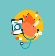 Flat design illustration concept for medicine