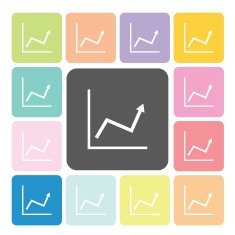 Graph Icon color set vector illustration N2