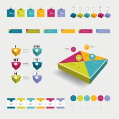 Set of infographic elements N34