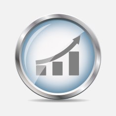 Diagramm Glossy Icon Vector Illustration N2