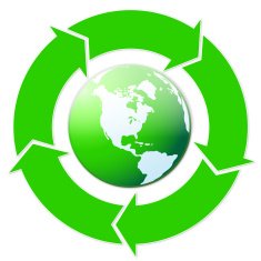 green five arrows around the globe N2