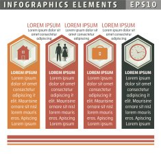 Earth Tones Infographic Timeline Elements Set N17