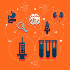 Medical flat infographic N80