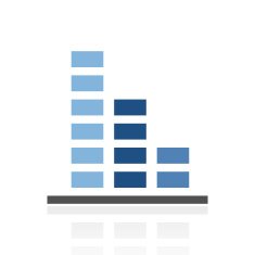 Bar Graph icon on a white background - RoyalSeries N55