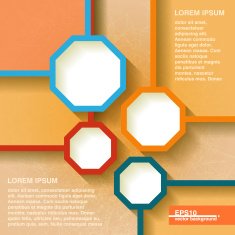 Infographics geometrical abstract background N3