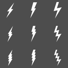 Vector Set of Thunder Lighting Icons N8