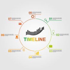 Infographics timeline concept N9