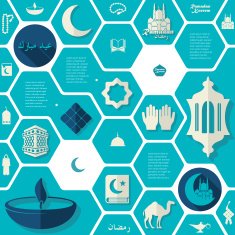 flat infographic Ramadan Kareem N77