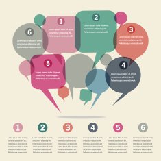 infographics design with speech bubble N2