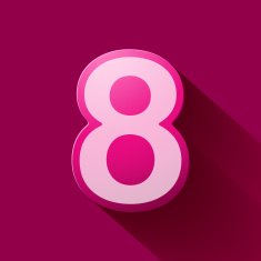Volume icons number eight N8