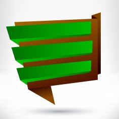 Blank empty origami design element Banner background N7
