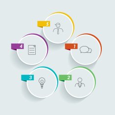 Circle infographic template N7