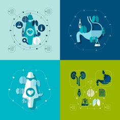 Medical flat infographic N83