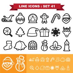 Line icons set 41